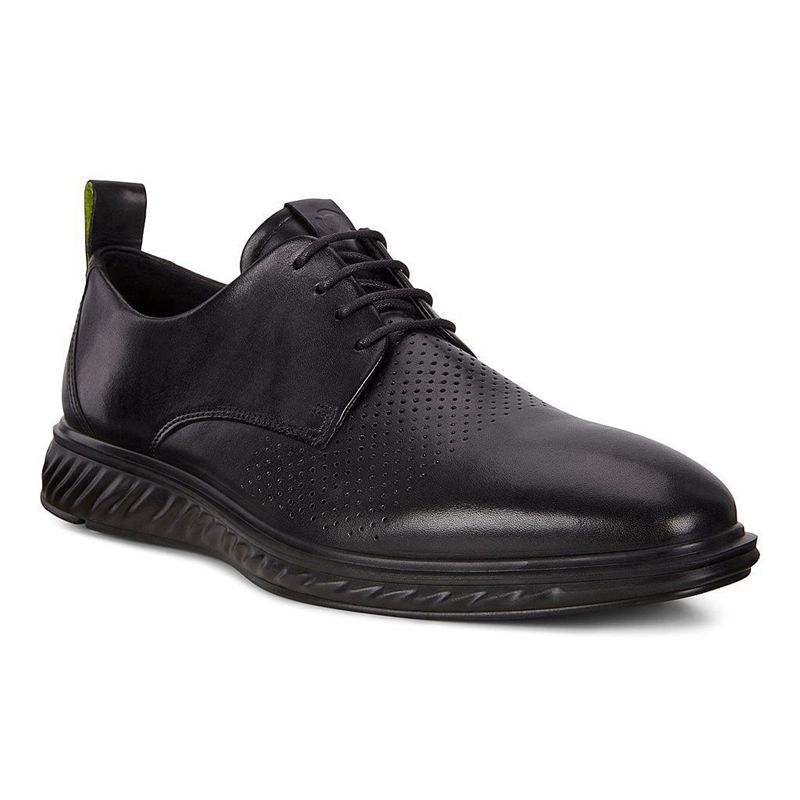 Men Business Ecco St.1 Hybrid Lite - Derby Black - India IMCSNZ214